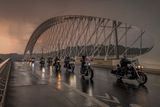 Harley Davidson, spanilá jízda, Trojský most v Praze