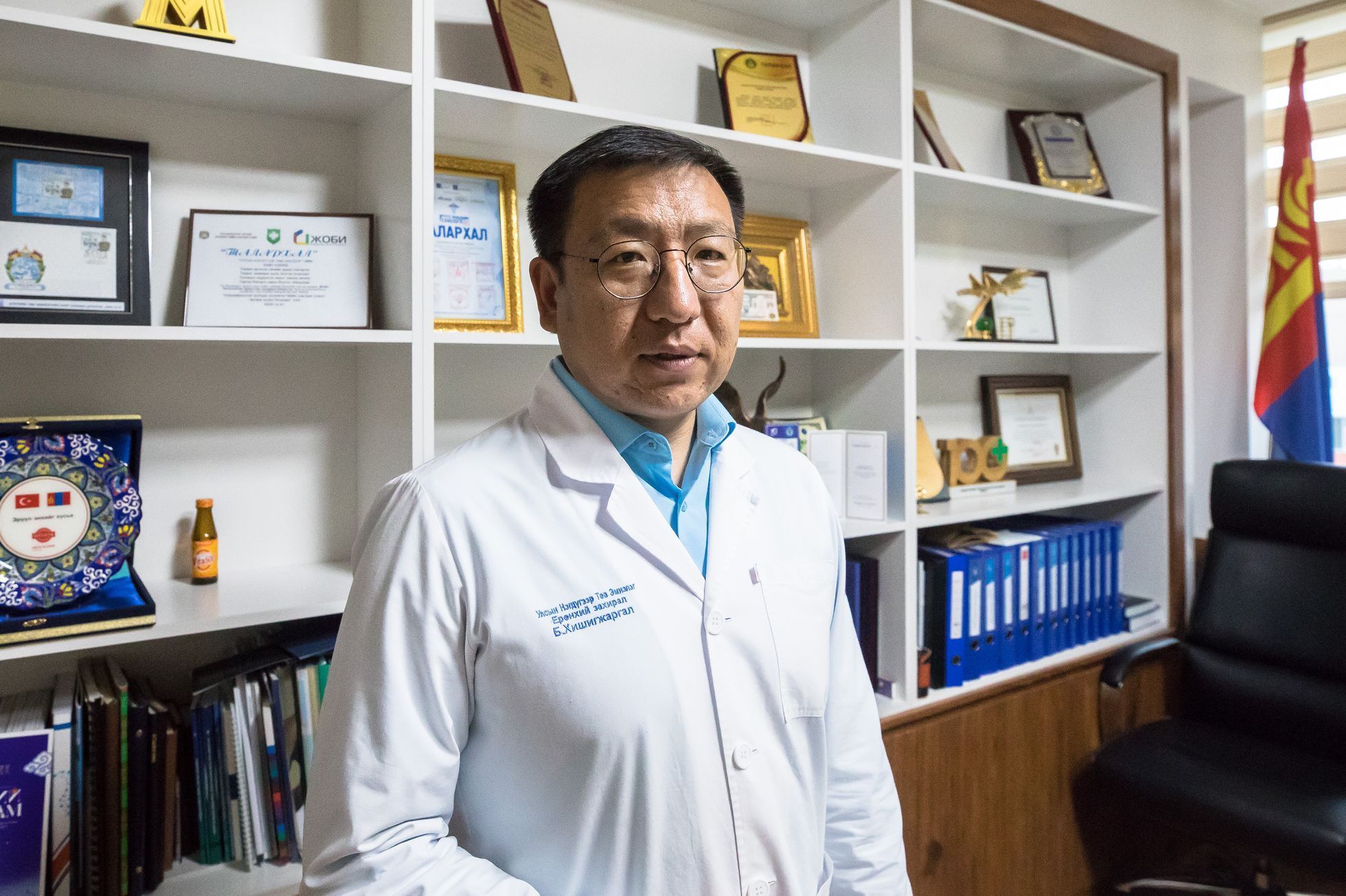 Chišigdžargal, lékař, Mongolsko