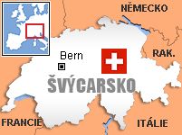 Mapa - Švýcarsko