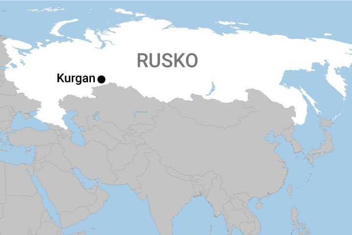 mapa - Rusko - Kurgan