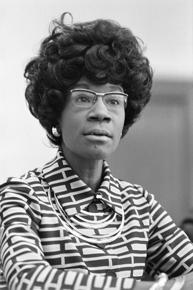 Shirley Chisholmová, první černoška, která byla zvolená do amerického Kongresu.