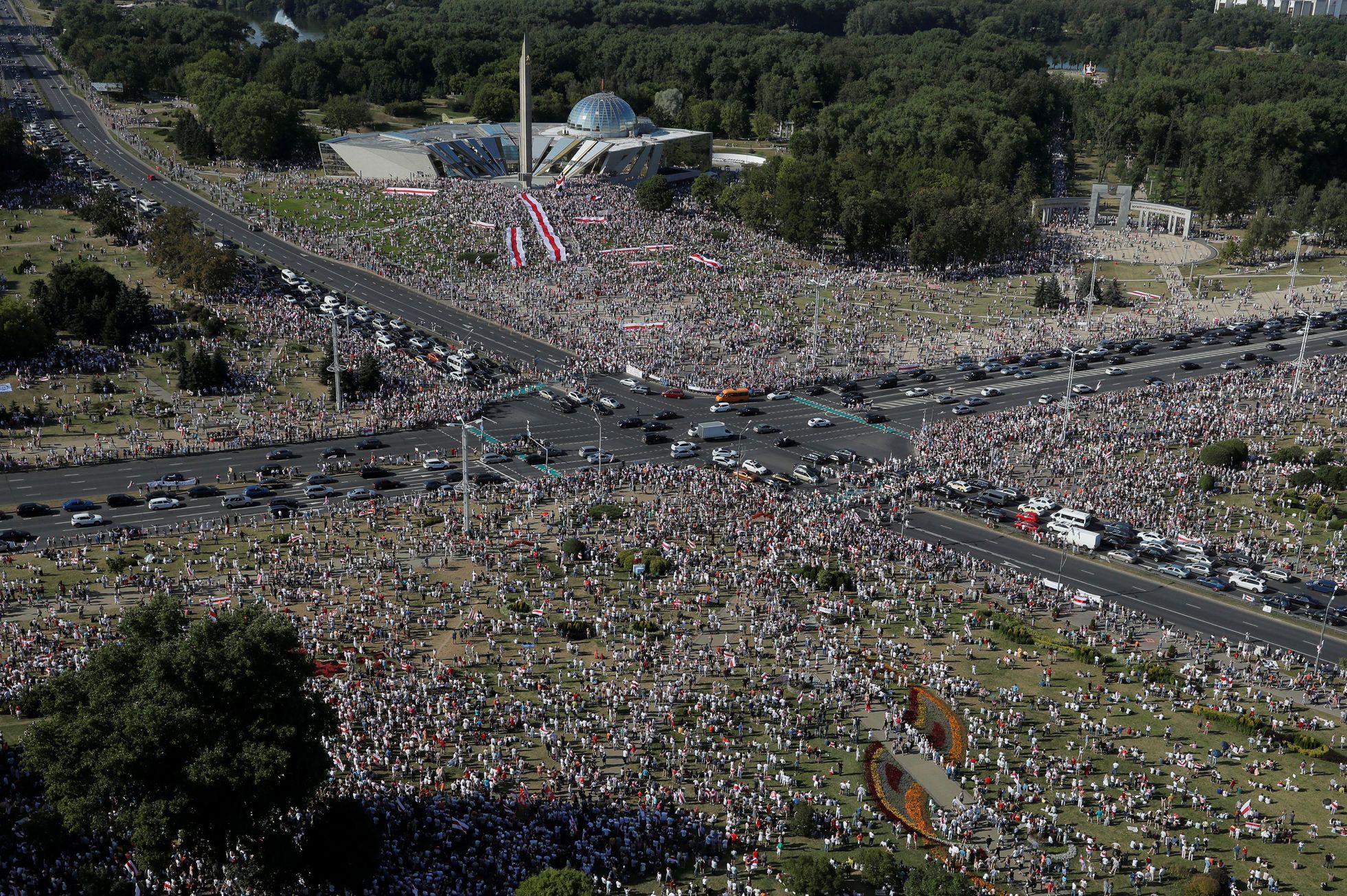 bělorusko protest demonstrace protivládní lukašenko