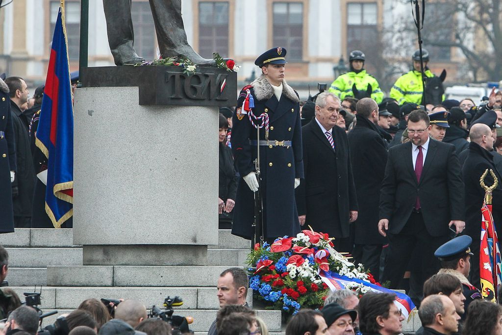 Inaugurace Miloše Zemana na Hradě