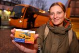 Kateřina Veverková v Praze studuje. Má kreditní jízdenku od Student Agency a jezdí za padesát korun.