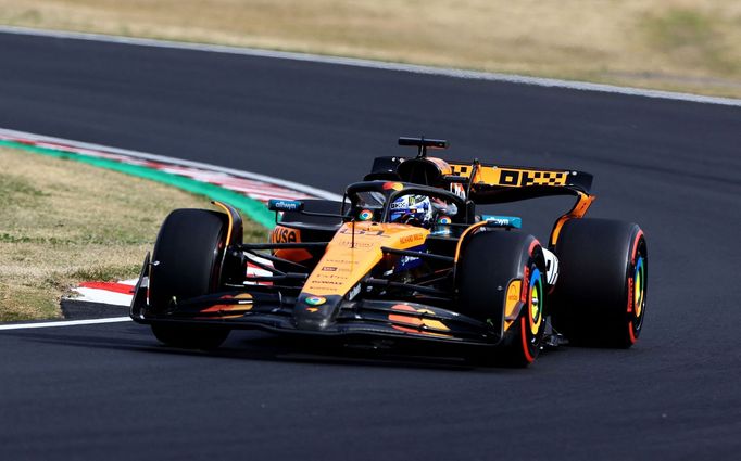 Oscar Piastri, McLaren v kvalifikaci na VC Japonska F1 2025