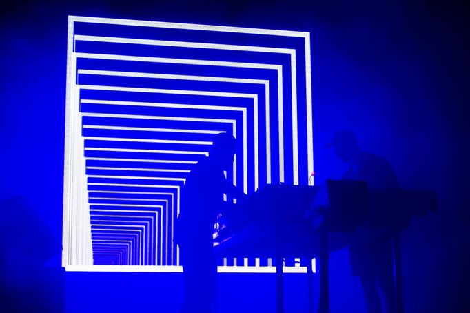 Snímek z vystoupení kapely Bicep.