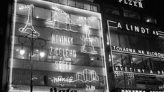 václavské náměstí neony reklama 1938