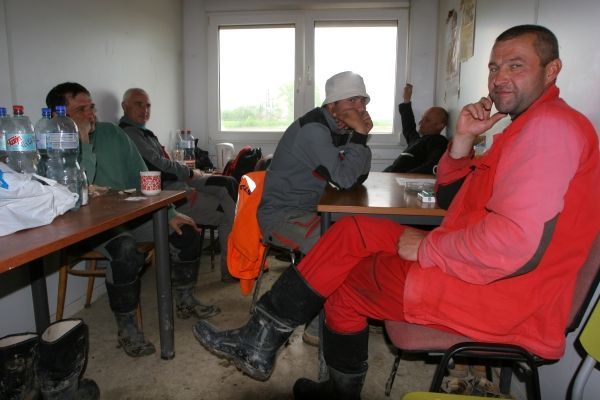 Stavba rychlostní silnice R55 u Hulína