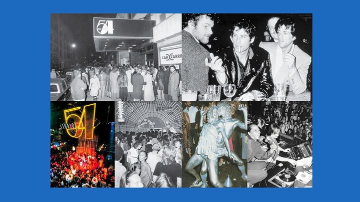 Sex, drogy a vstup jen pro vyvolené. Víte, co se každou noc dělo ve slavném Studiu 54; Zdroj foto: Aktuálně.cz / Profimedia-ČTK, Getty Images / Koláž: Dan Poláček