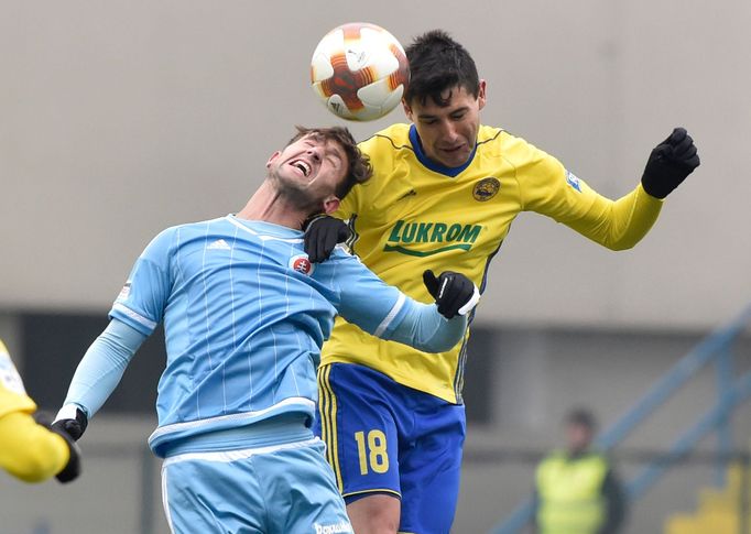 fotbal, příprava, Slovan Bratislava - Zlín, Andraž Šporar a Zoran Gajič