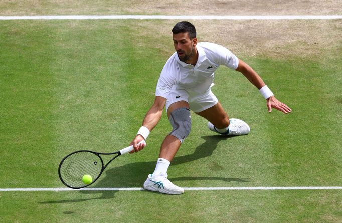 Novak Djokovič ve finále Wimbledonu