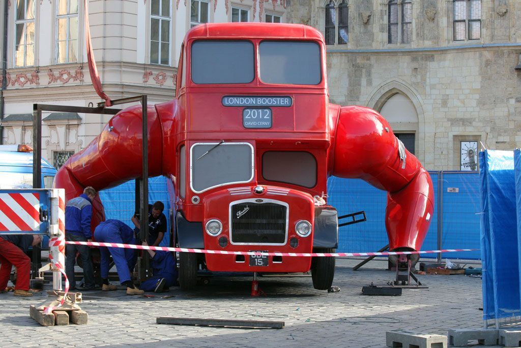 Babišův autobus v Praze