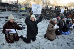 Propustili jsme všechny demonstranty, tvrdí Ukrajina