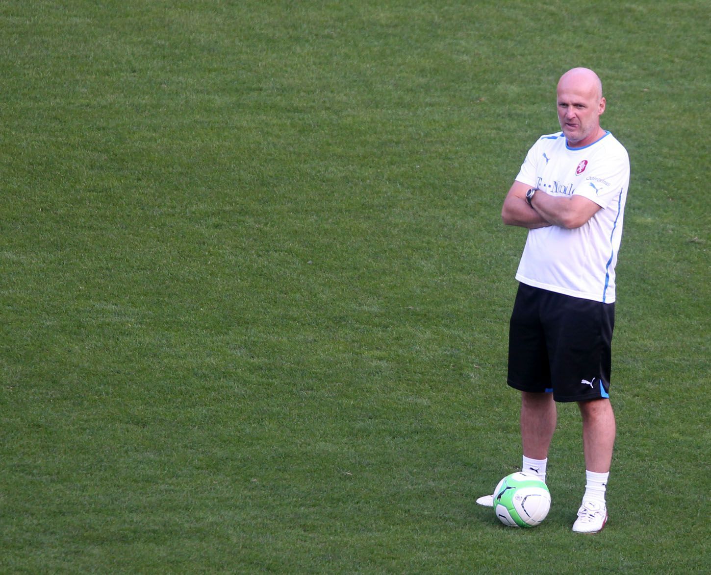 Fotbal, trénink reprezentace: Michal Bílek