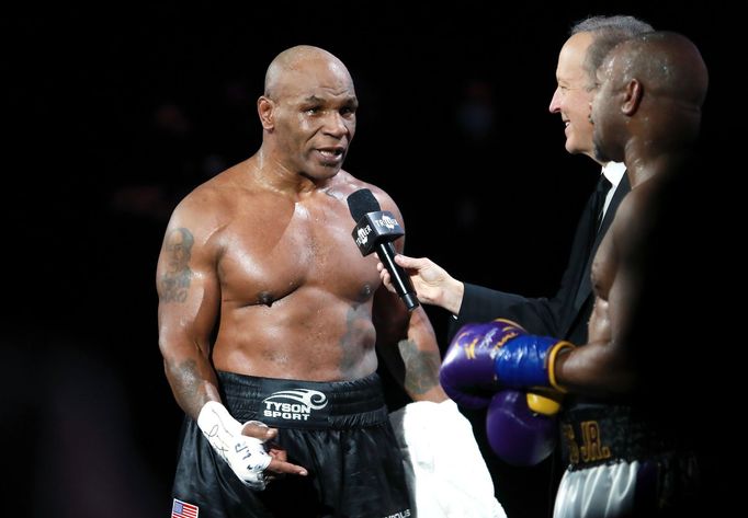 Box Mike Tyson - Roy Jones junior (2020): Mike Tyson po zápase.