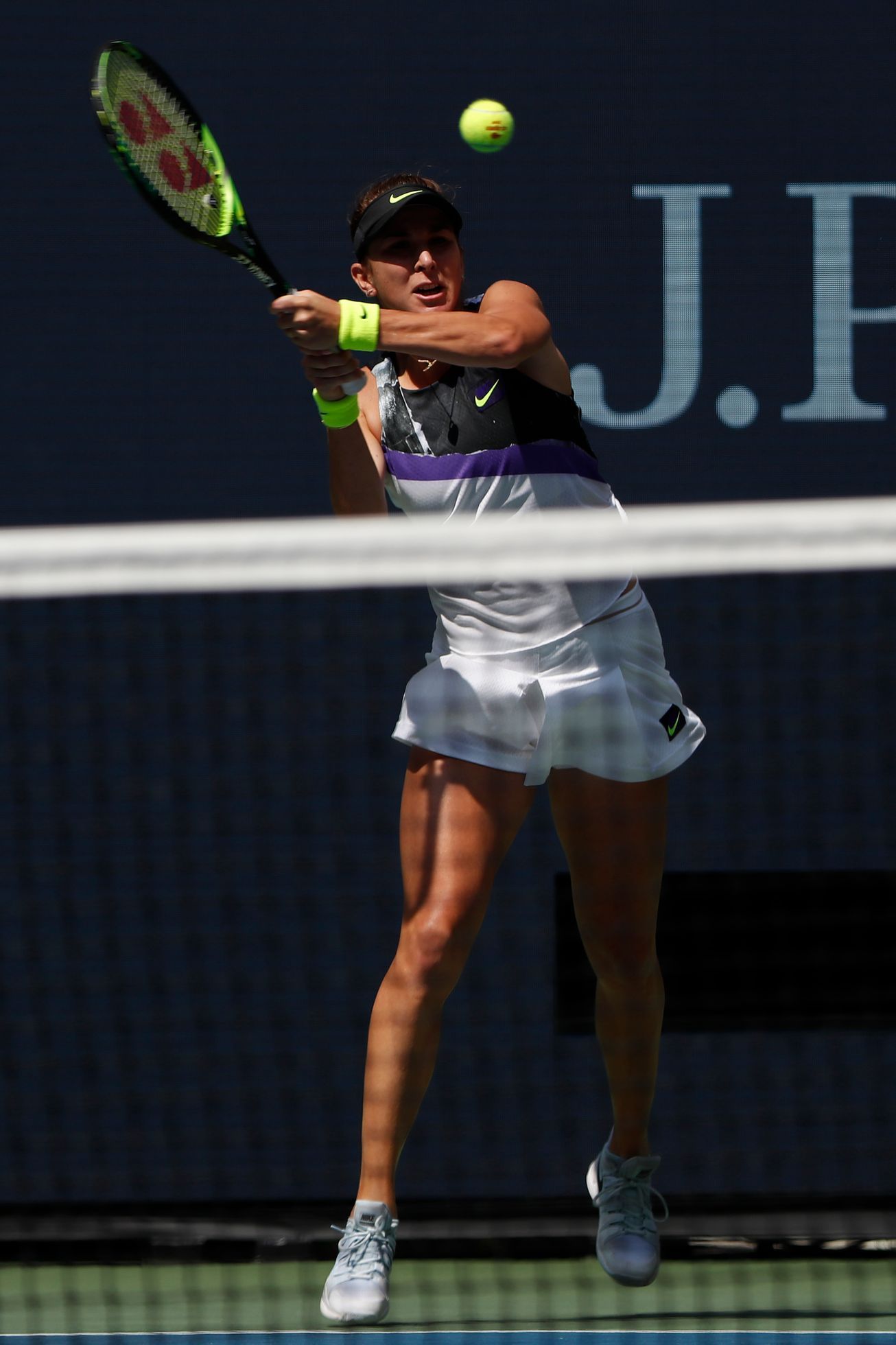 Belinda Bencicová ve vítězném čtvrtfinále US Open 2019