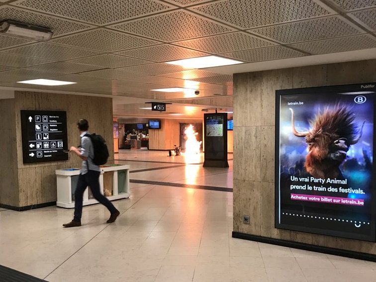 Exploze na hlavním nádraží v Bruselu