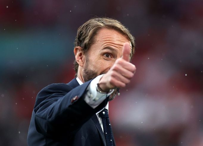 Gareth Southgate ve finále ME 2020 Itálie - Anglie