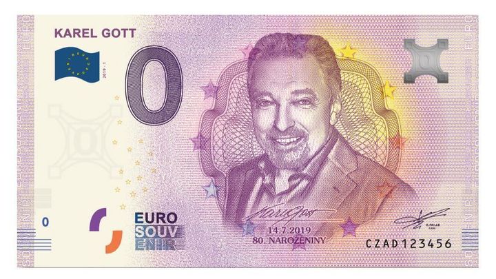 Suvenýrová pseudobankovka s Gottem rozjela šílenství. Experti nesmyslné ceny nechápou