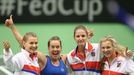 Fed Cup 2017: Barbora Strýcová, Karolína Plíšková, Kateřina Siniaková, Lucie Šafářová