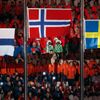 Slavností zakončení ZOH 2018: zlaté medaile za běh na lyžích - Marit Björgenová