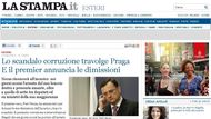 Italská La Stampa.