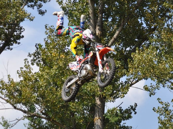 Trénink FMX v Benešově: Radek Bílek