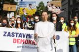 Milion chvilek pro demokracii uspořádal další protest proti ministryni spravedlnosti Marii Benešové.