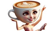 Ballerina Cappuccina je baletka s hlavou ve tvaru šálku kapučína.