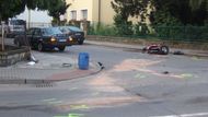 Srážka motorky a auta