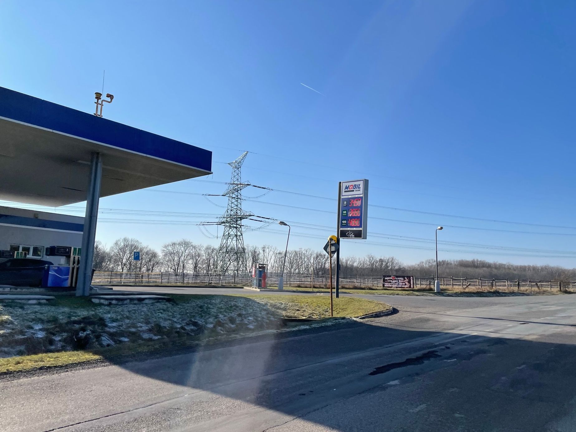 Čerpací stanice, pumpa, totem, ceny PHM, únor 2023
