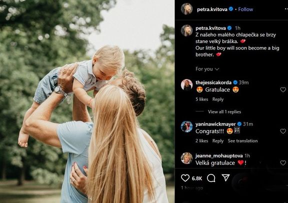 Vzkaz Petry Kvitové fanouškům na Instagramu