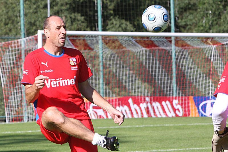 Trénink fotbalové reprezentace