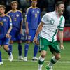 Kazachstán - Irsko, kvalifikace MS 2014 (Robbie Keane slaví gól)