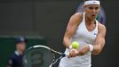 Lucie Šafářová ve čtvrtfinále Wimbledonu 2014