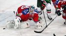 Hokej, KHL, Lev Praha - Kazaň: Petri Vehanen (35) - Alexej Těreščenko (27)