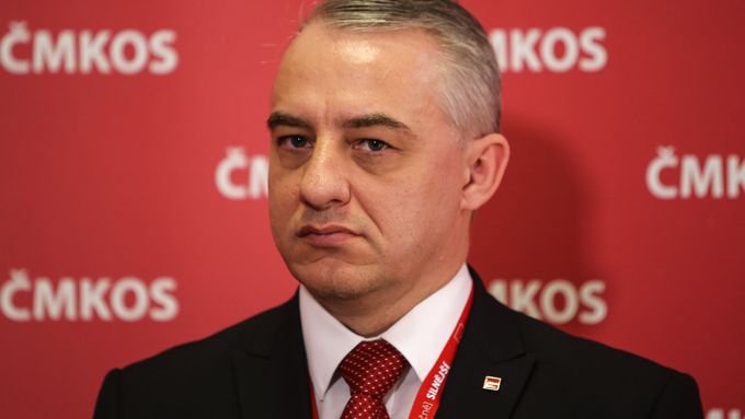 Předseda Českomoravské konfederace odborových svazů (ČMKOS) Josef Středula.