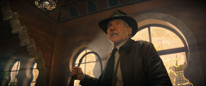 Harrison Ford jako Indiana Jones.