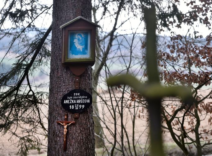 Pieta na místě nálezu těla Anežky Hrůzové