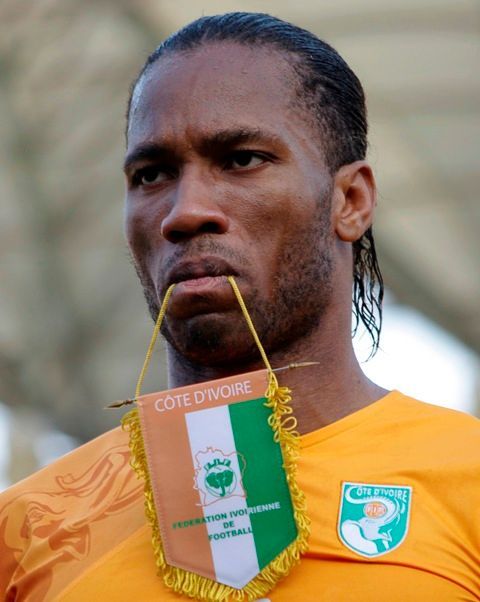 Didier Drogba v dresu Pobřeží slonoviny