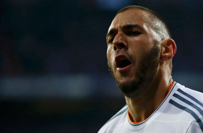 LM, Real-Bayern: Karim Benzema slaví gól