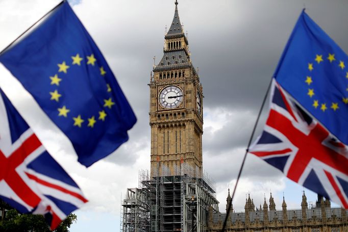 Demonstrace proti brexitu v Londýně.