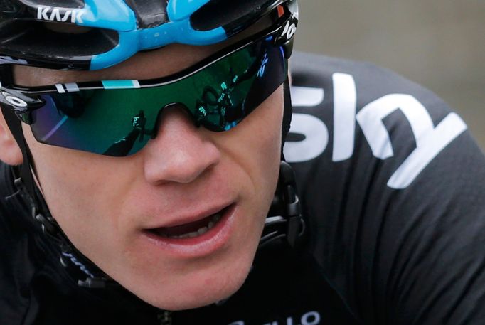 Christopher Froome trénuje na Tour de France 2014