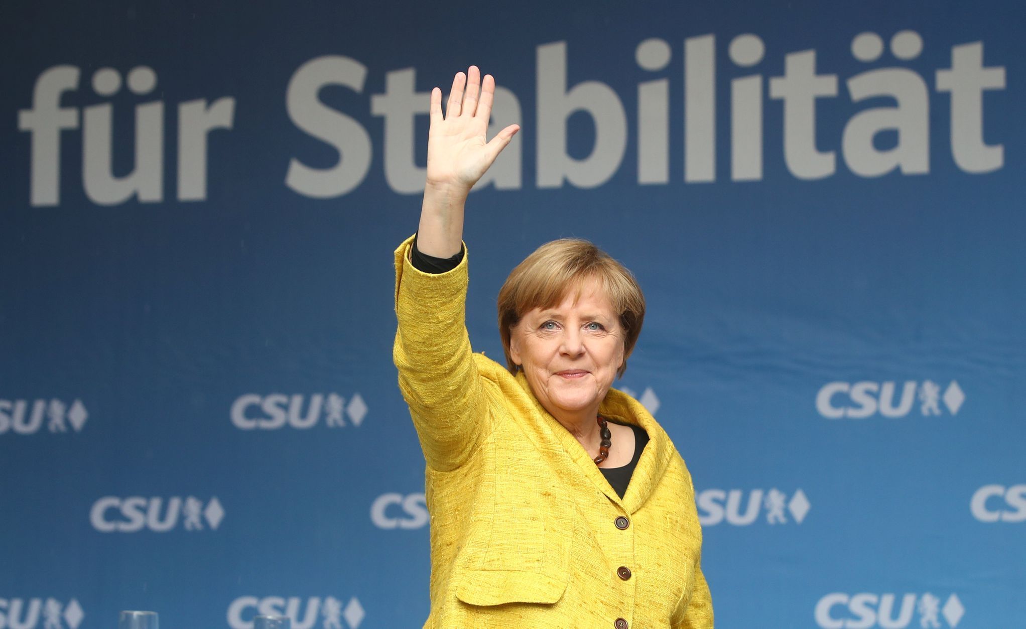 Merkelová kampaň stabilita