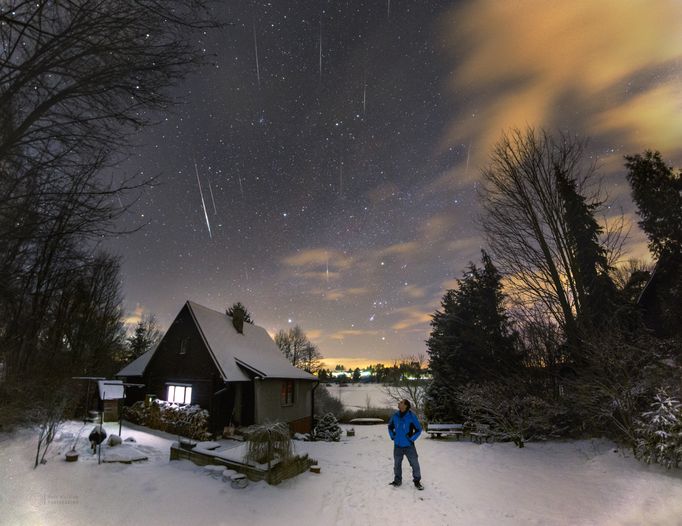 Meteorický roj, ilustrační snímek.