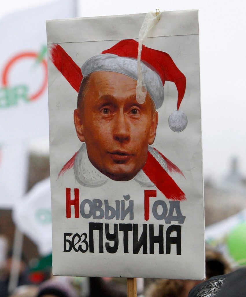 Demonstrace proti ruským volbám