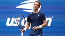 Jiří Lehečka  ve čtvrtfinále US Open proti Carlosi Alcarazovi