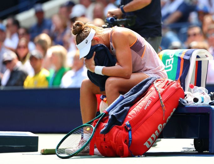 Karolína Muchová - Beatriz Haddadová Maiaová, čtvrtfinále US Open 2024