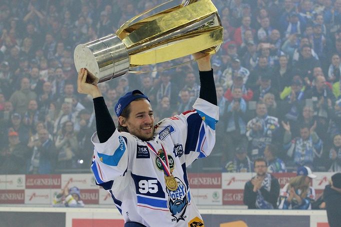 Čtvrté finále extraligy Kometa Brno vs. Liberec, oslavy