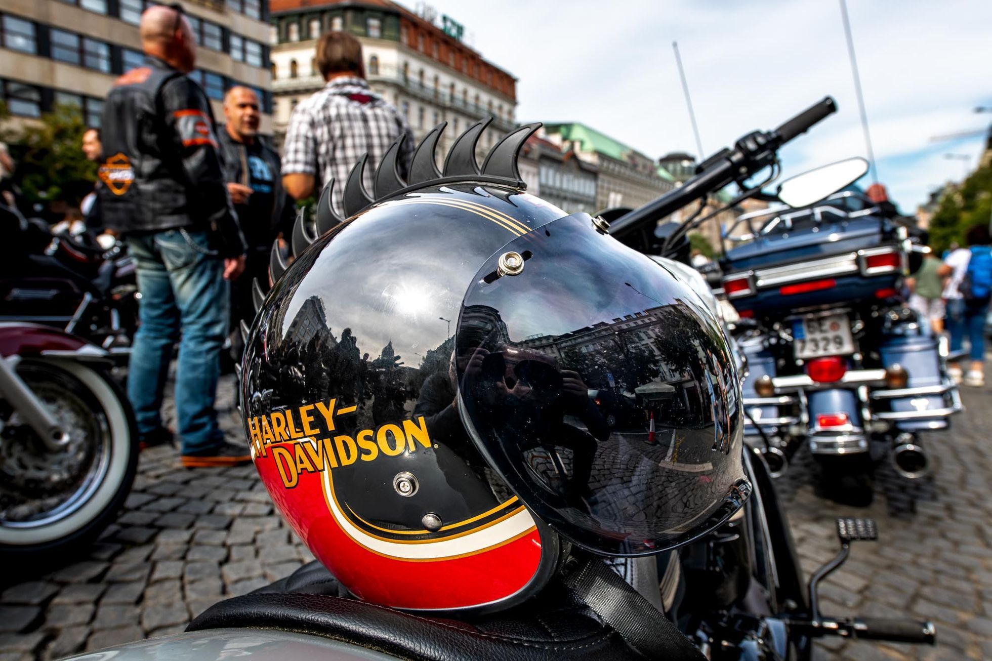 Harley Days Praha, září 2022, jízda Prahou